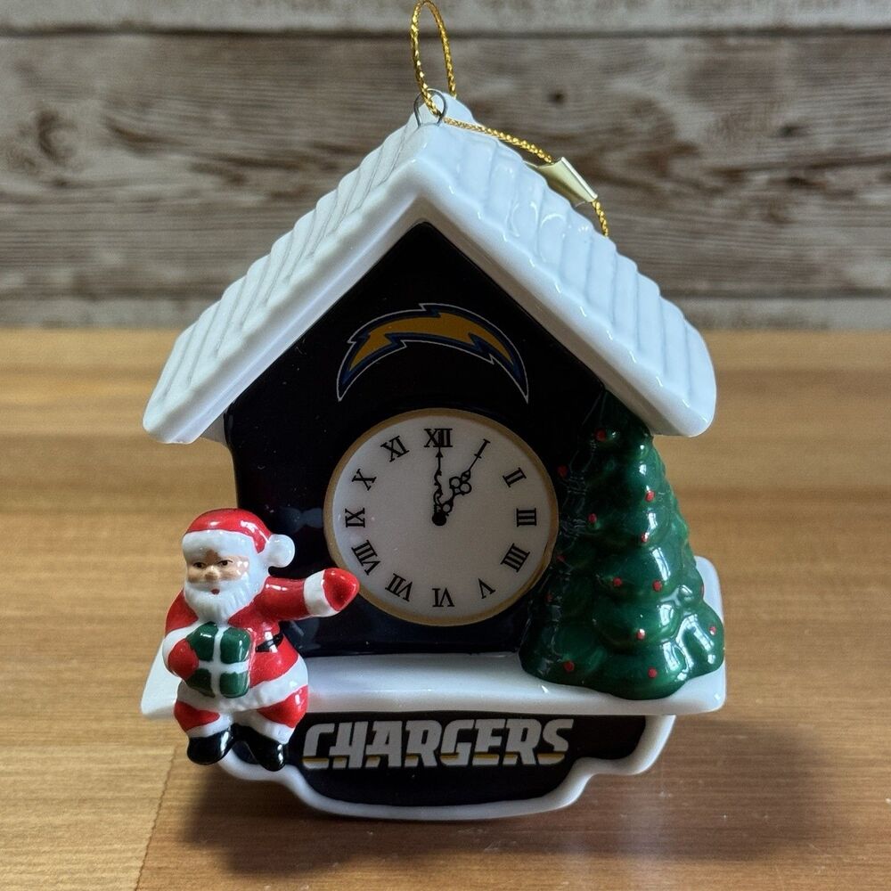 2015 San Diego Chargers Cuckoo Clock Ornament Danbury Mint -- Original Box